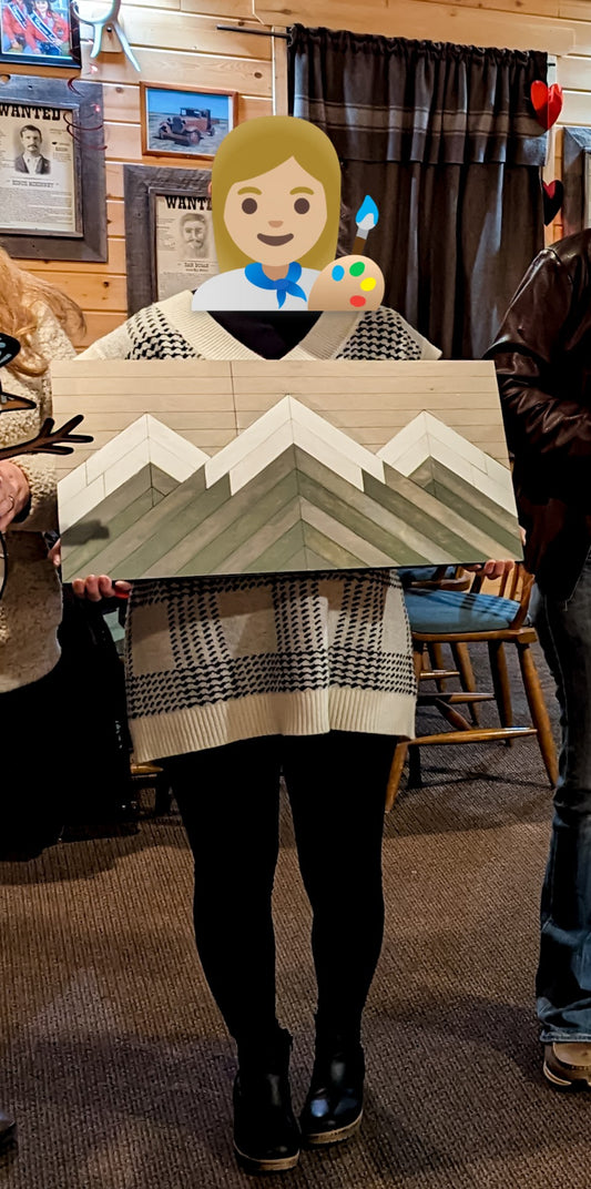 Completed Mosaic Mountain Workshop Project