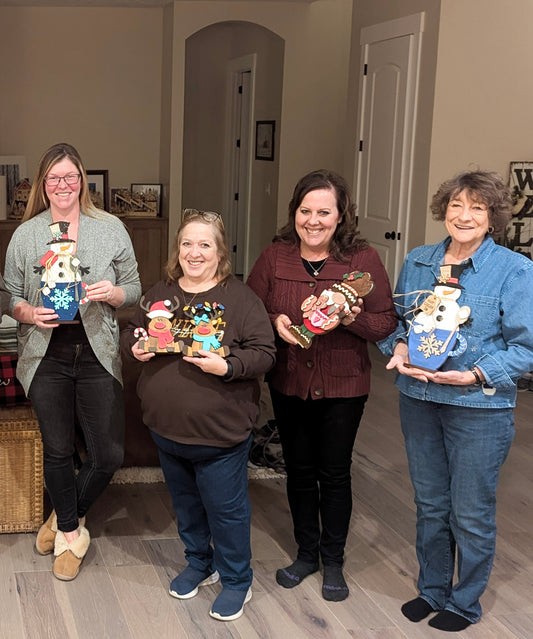 Hot Cocoa Snowman Mug Finished Workshop Photo