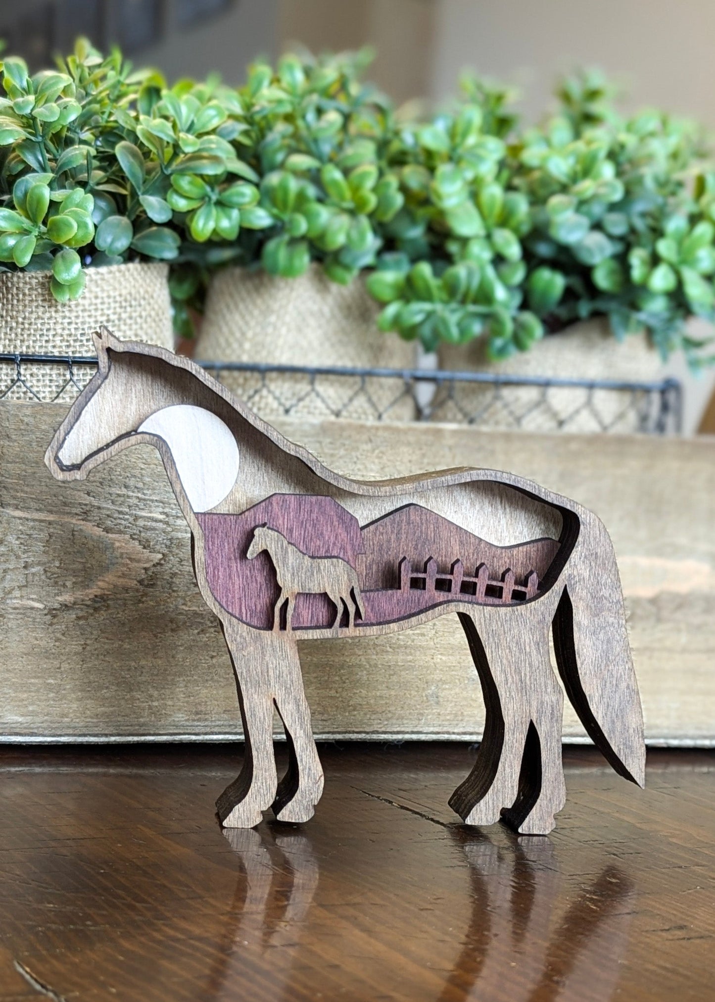 3D Layered Horse with Barn Workshop Project