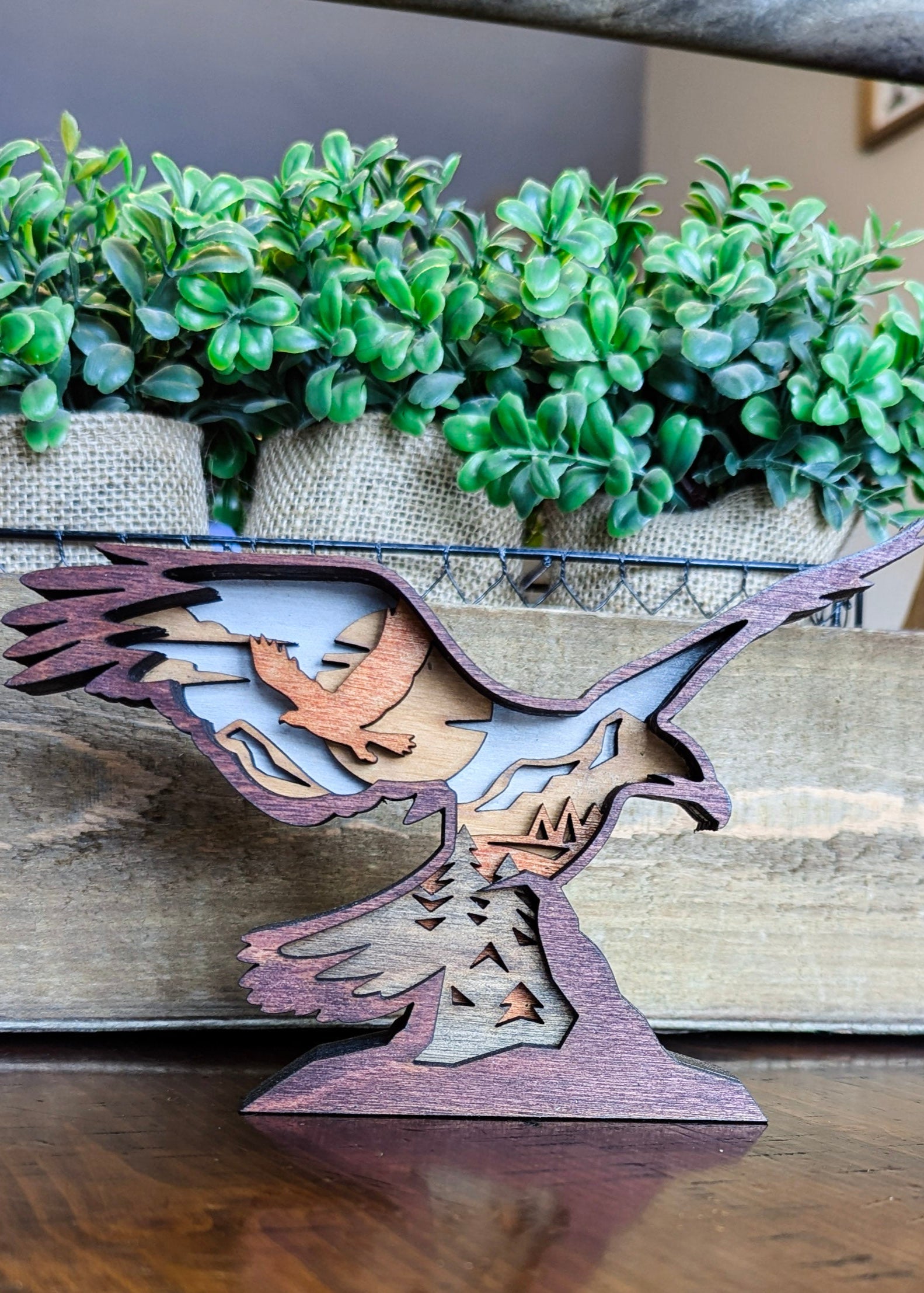 3D Layered Eagle Shelf Sitter Workshop Project