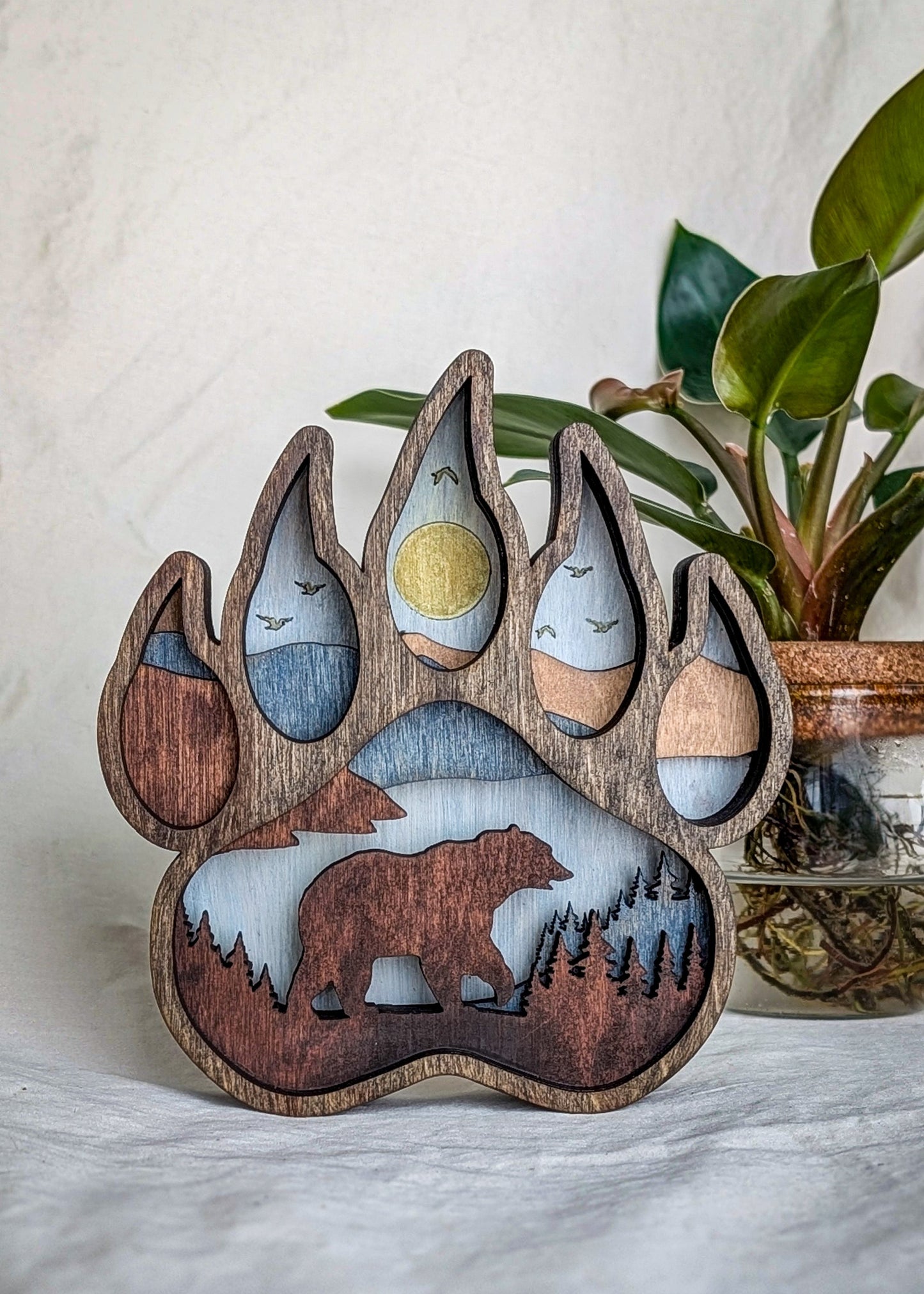 3D Layered Bear Paw Workshop Project