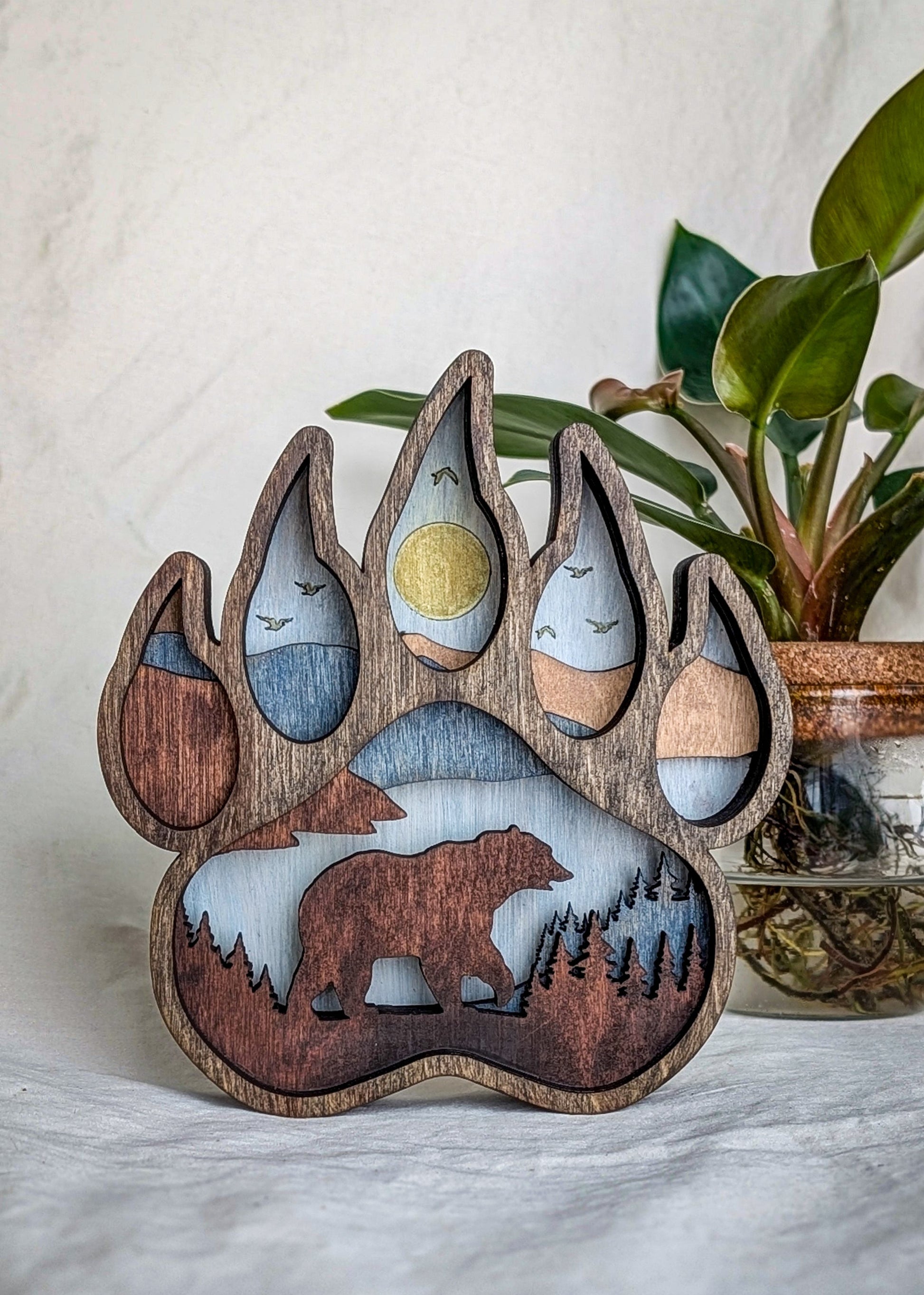 3D Layered Bear Paw Workshop Project