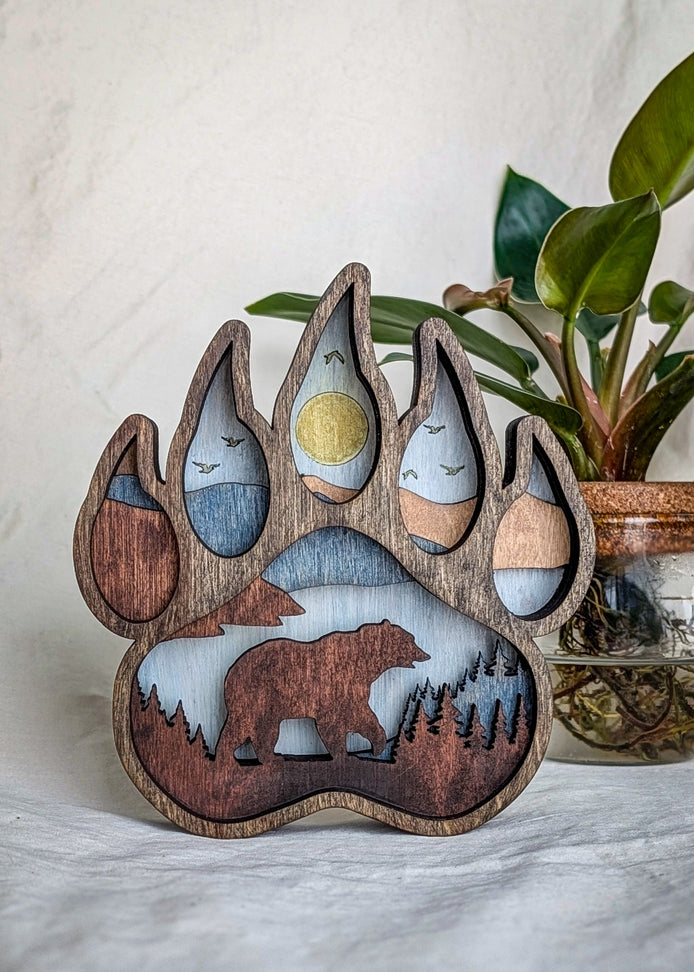 3D Layered Bear Paw Workshop Project