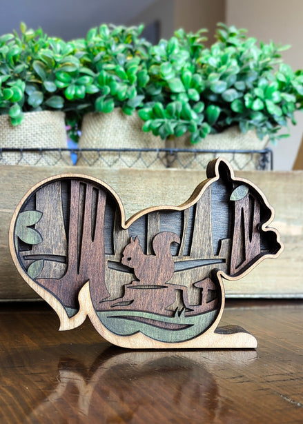 3D Layered Squirrel Workshop Project