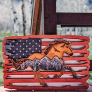 American Flag Horse Scene Workshop Project