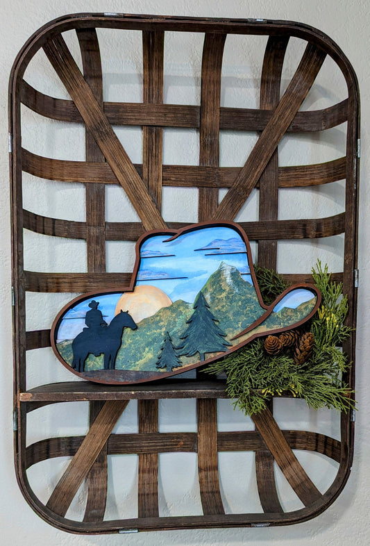 Mountain Scene Series - Layered Cowboy Hat - Workshop