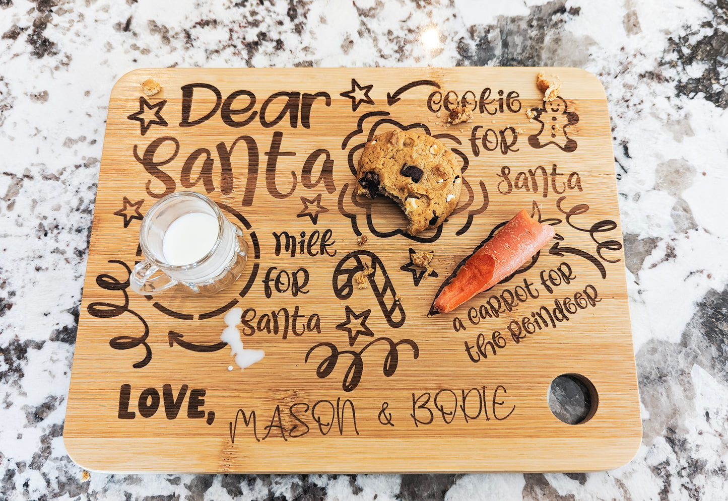 "Dear Santa" Christmas Tray