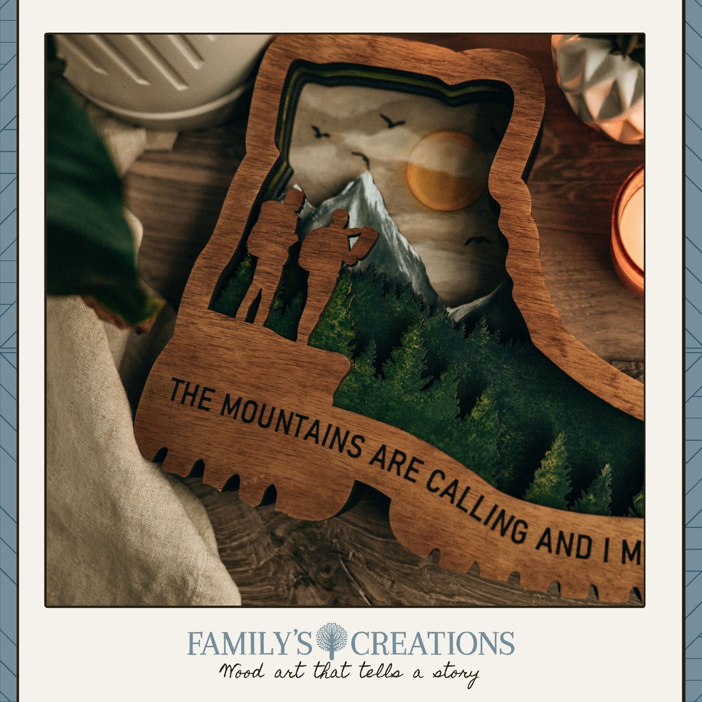 Trail Worn & Glowing – Layered Lighted Hiking Boot