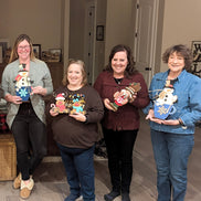 Hot Cocoa Snowman Mug Finished Workshop Photo