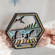 Hexagon Layered Lake Scene - Workshop