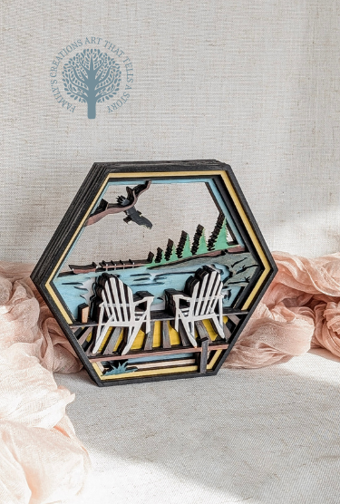 Hexagon Layered Lake Scene - Workshop