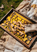 Cowboy Legacy - Wooden Travel Map