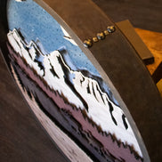 Moonlit Passage - The Migration | Illuminated Mixed-Media Wall Sculpture