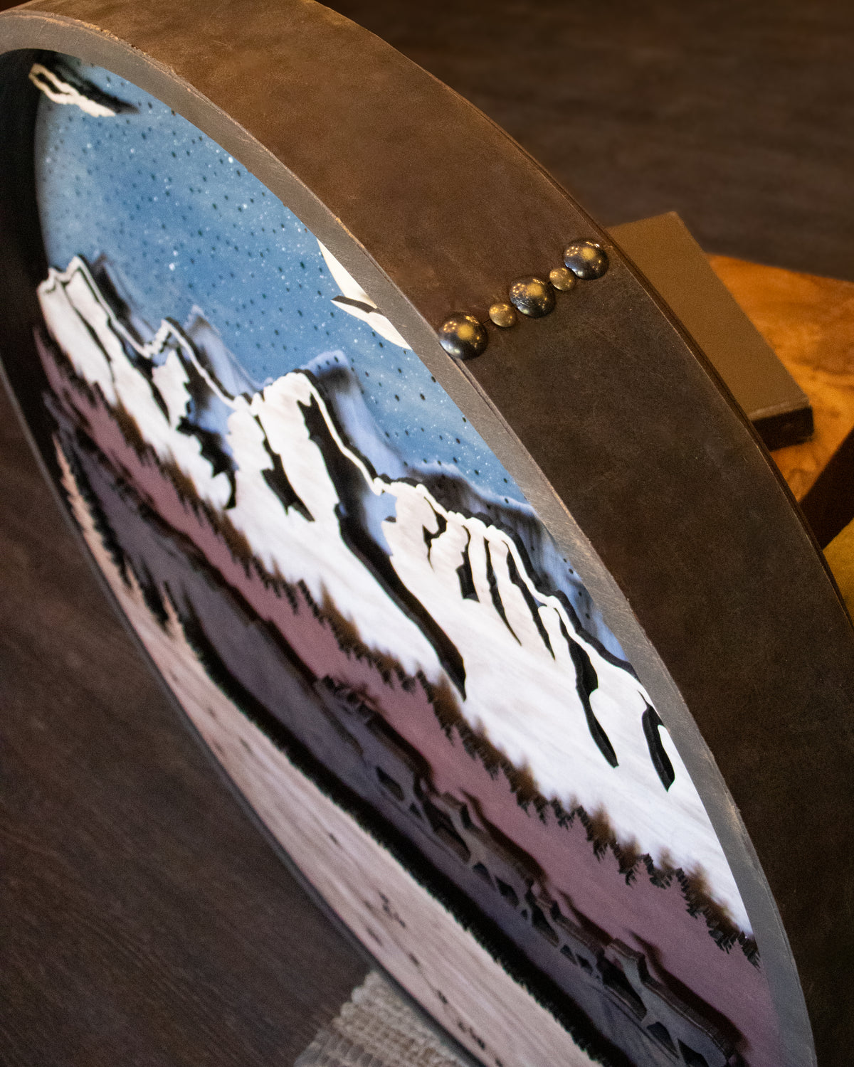 Moonlit Passage - The Migration | Illuminated Mixed-Media Wall Sculpture