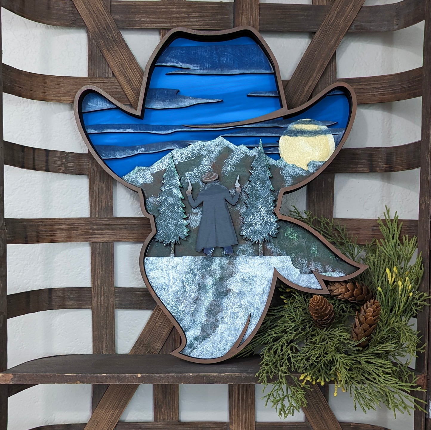 Mountain Scene Series - Cowboy Wearing a Kerchief 
