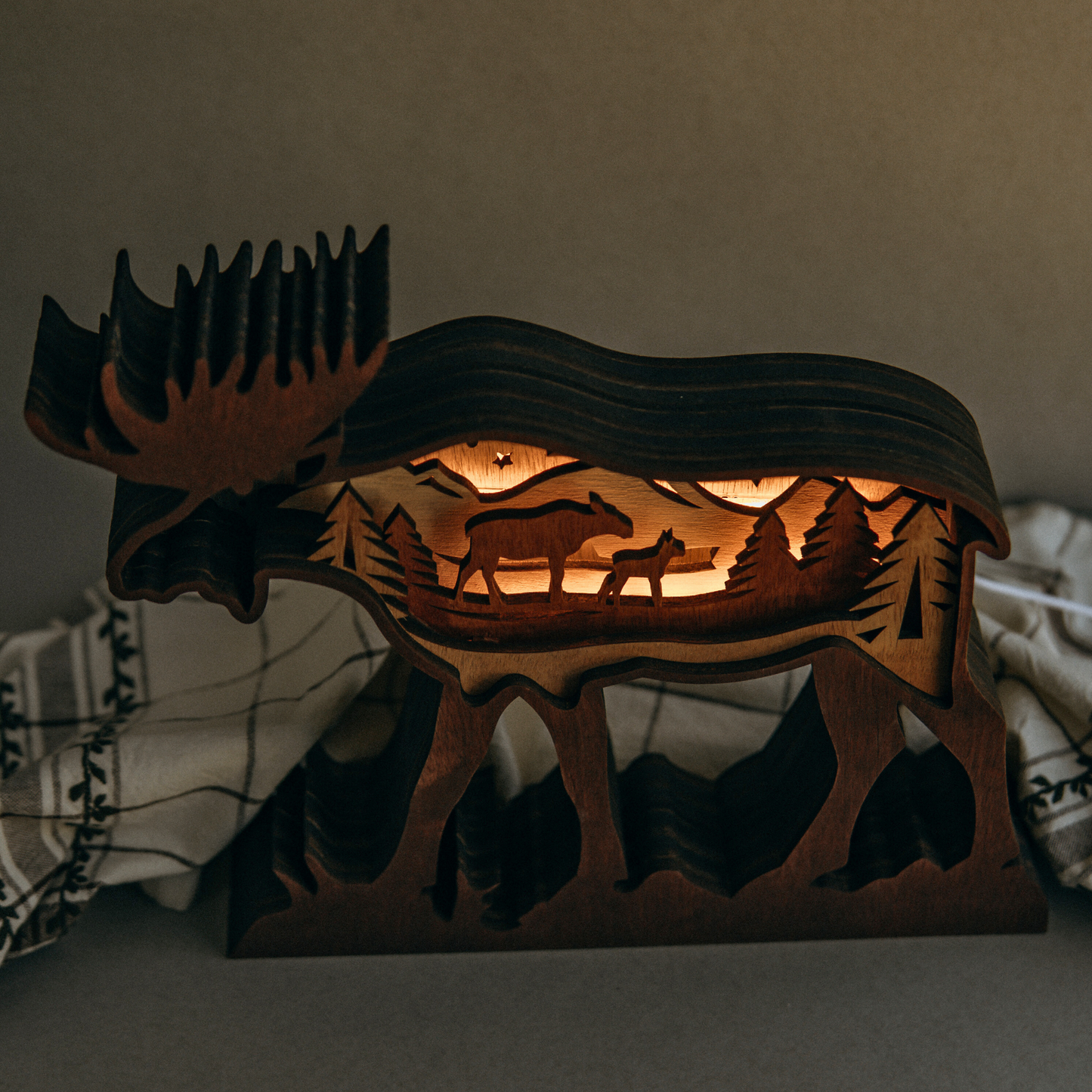 Quiet Wilderness – Lighted Moose