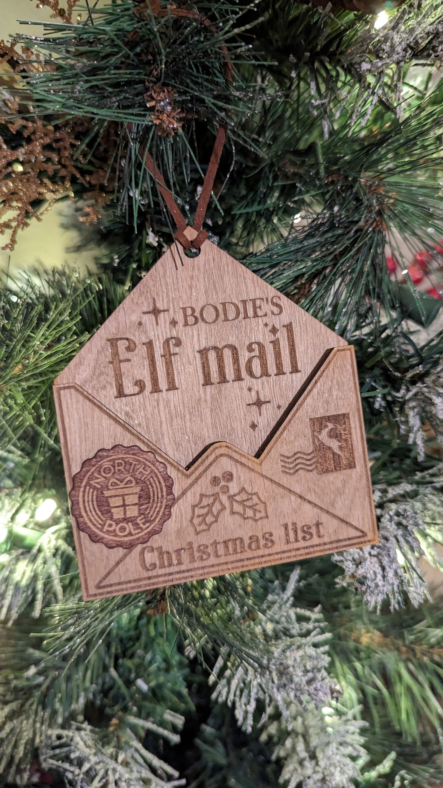 Santa Wish List Ornament - Letter to Santa