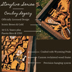 Cowboy Legacy - Wooden Travel Map