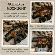 Forest Glow Bear – Layered Bear Silhouette with Soft Glow