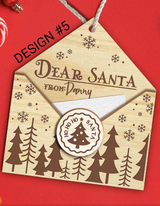 Santa Wish List Ornament - Letter to Santa