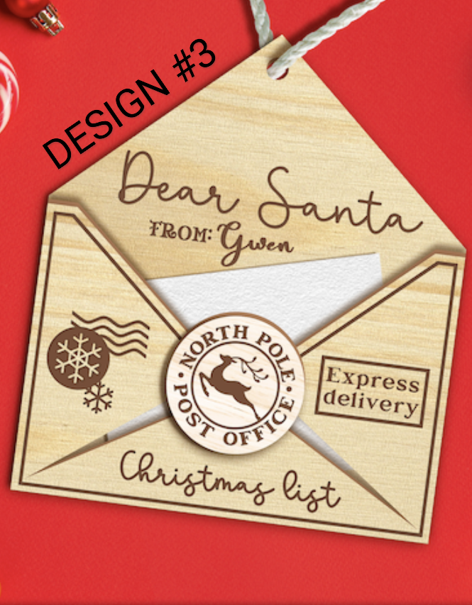 Santa Wish List Ornament - Letter to Santa