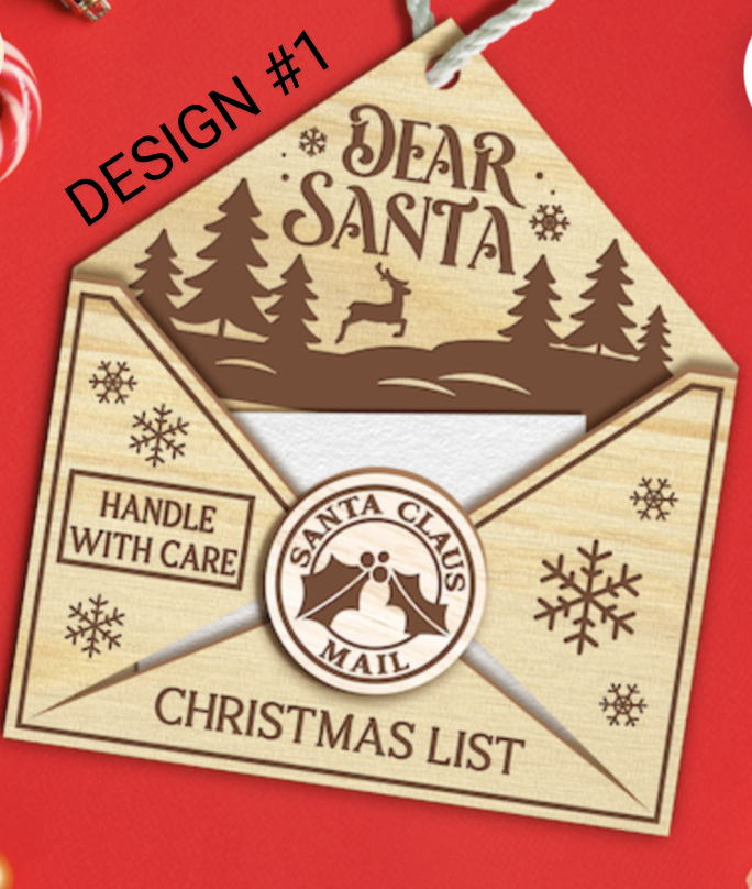 Santa Wish List Ornament - Letter to Santa