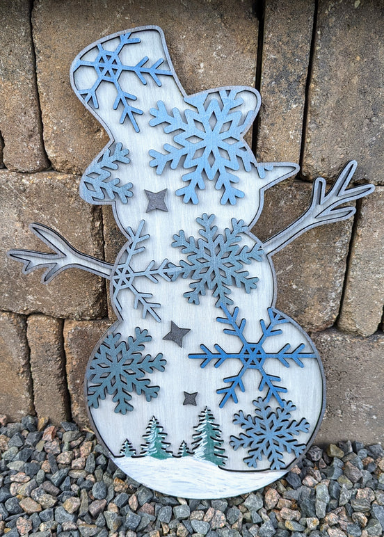 Snowflaked Snowman Workshop Project