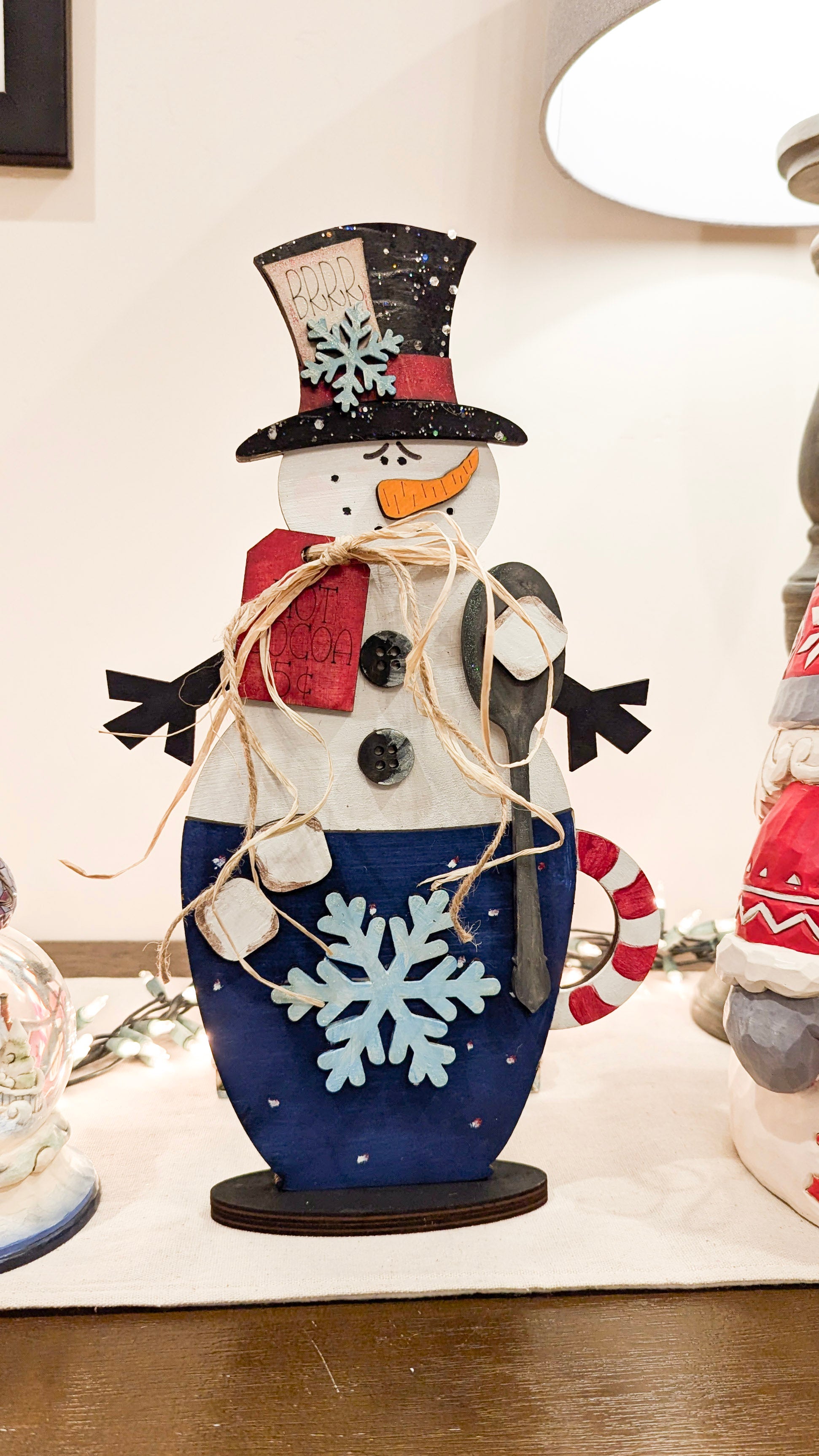 Snowman Hot Cocoa Mug Completed Project