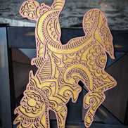Wyoming Cowboys Steamboat Mandala